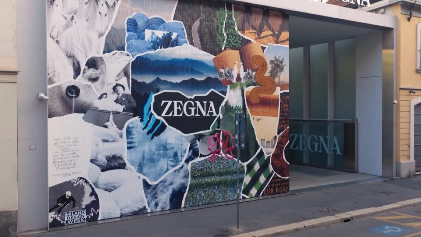 Born in Oasi Zegna campaign imagery in the founder’s alpine landscape